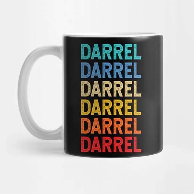 Darrel Name Vintage Retro Custom Gift Named Darrel by CoolDesignsDz